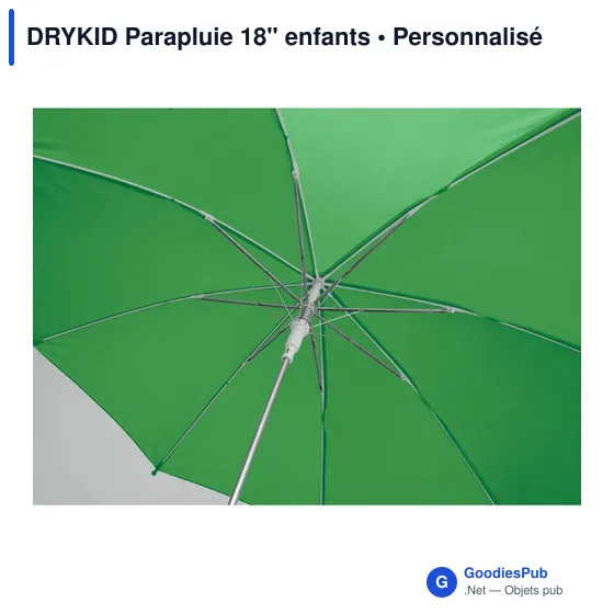 Parapluie personnalisable 18" pour enfants avec logo - DRYKID - Image 6