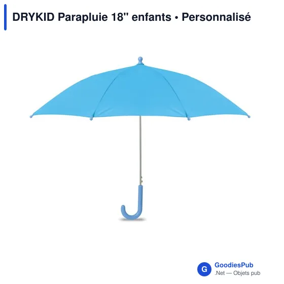 Parapluie personnalisable 18" pour enfants avec logo - DRYKID - Image 8