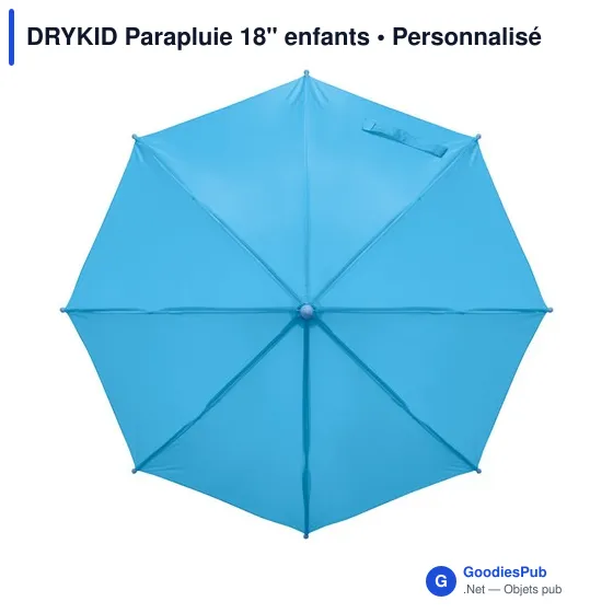 Parapluie personnalisable 18" pour enfants avec logo - DRYKID - Image 10