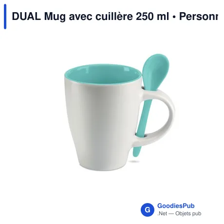 DUAL Mug avec cuillère 250 ml