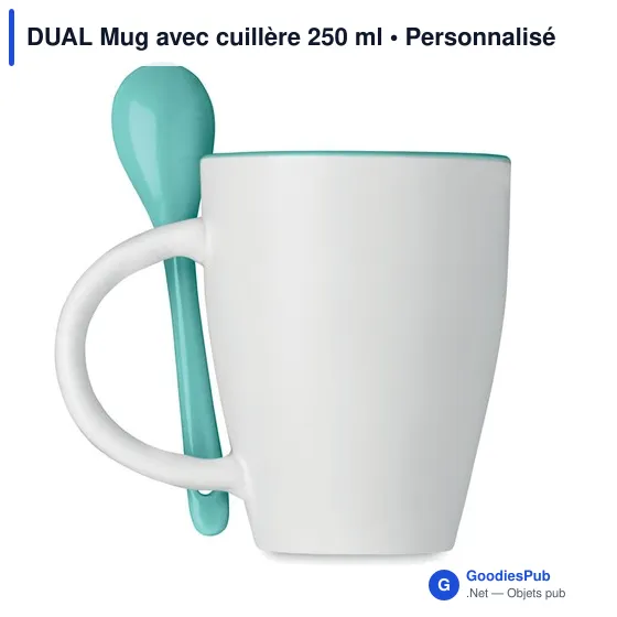 DUAL Mug avec cuillère 250 ml - Image 2