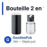 Bouteille 2 en 1 personnalisable DUALUSE avec logo - Miniature 2