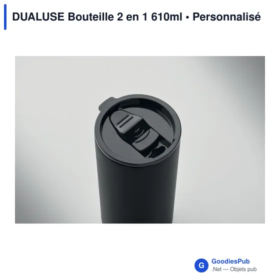 Bouteille 2 en 1 personnalisable DUALUSE avec logo - Image 4