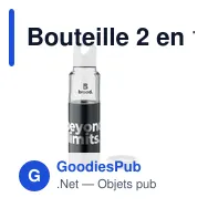 Bouteille 2 en 1 personnalisable DUALUSE avec logo - Miniature 5