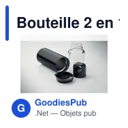Bouteille 2 en 1 personnalisable DUALUSE avec logo - Miniature 6