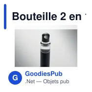 Bouteille 2 en 1 personnalisable DUALUSE avec logo - Miniature 7