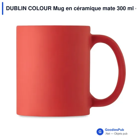 DUBLIN COLOUR Mug en céramique mate 300 ml - Image 2