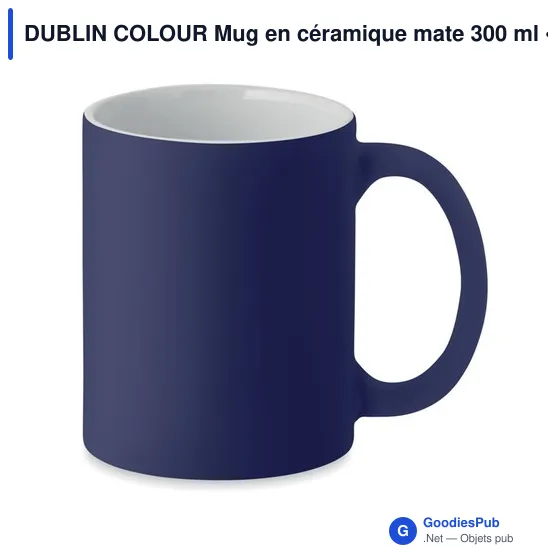DUBLIN COLOUR Mug en céramique mate 300 ml - Image 5