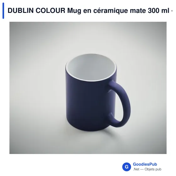 DUBLIN COLOUR Mug en céramique mate 300 ml - Image 9