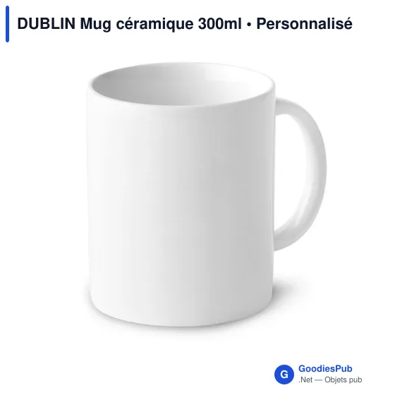 DUBLIN Mug céramique 300ml - Image 1