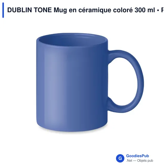 DUBLIN TONE Mug en céramique coloré 300 ml - Image 1