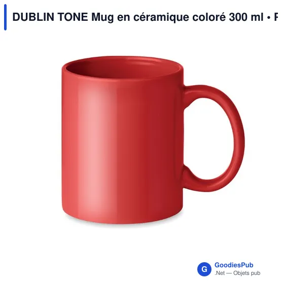 DUBLIN TONE Mug en céramique coloré 300 ml - Image 11