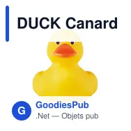 DUCK Canard en PVC. - Miniature 1
