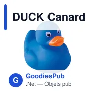 DUCK Canard en PVC. - Miniature 4