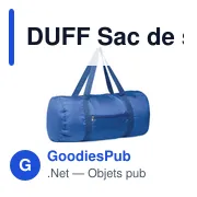 DUFF Sac de sport 190T RPET 20L - Miniature 1