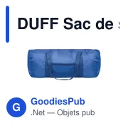 DUFF Sac de sport 190T RPET 20L - Miniature 4