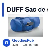 DUFF Sac de sport 190T RPET 20L - Miniature 5