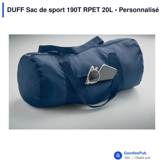 DUFF Sac de sport 190T RPET 20L - Image 10