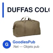 DUFFAS COLOUR Sac de voyage 450 gr/m² - Miniature 1