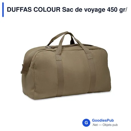 DUFFAS COLOUR Sac de voyage 450 gr/m²