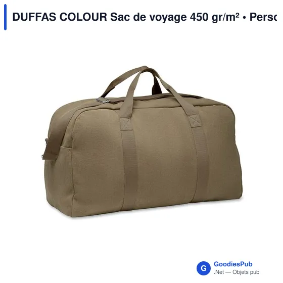 DUFFAS COLOUR Sac de voyage 450 gr/m² - Image 1