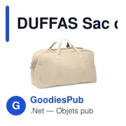 DUFFAS Sac de voyage 450 gr/m² - Miniature 1