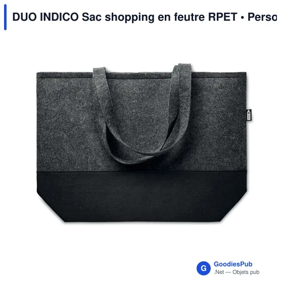 DUO INDICO Sac shopping en feutre RPET - Image 2