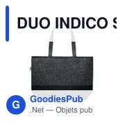 DUO INDICO Sac shopping en feutre RPET - Miniature 4
