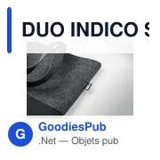 DUO INDICO Sac shopping en feutre RPET - Miniature 5