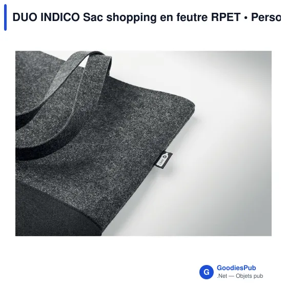 DUO INDICO Sac shopping en feutre RPET - Image 5