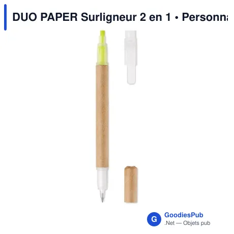 DUO PAPER Surligneur 2 en 1
