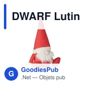 Lutin de Noël décoratif personnalisable avec logo entreprise - Miniature 1