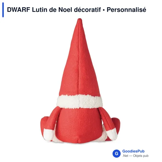 Lutin de Noël décoratif personnalisable avec logo entreprise - Image 4