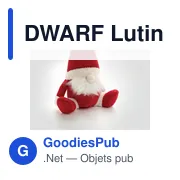 Lutin de Noël décoratif personnalisable avec logo entreprise - Miniature 6