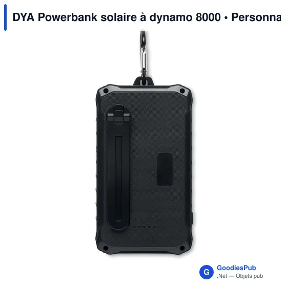 DYA Powerbank solaire à dynamo 8000 - Image 2