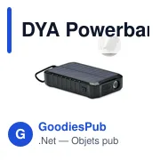 DYA Powerbank solaire à dynamo 8000 - Miniature 3