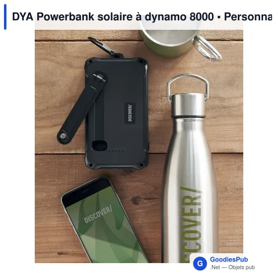 DYA Powerbank solaire à dynamo 8000 - Image 4