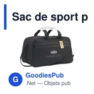 Sac de sport personnalisable Eastport GRS RPET avec logo - Miniature 1
