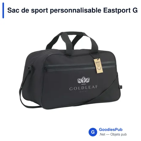 Sac de sport personnalisable Eastport GRS RPET avec logo