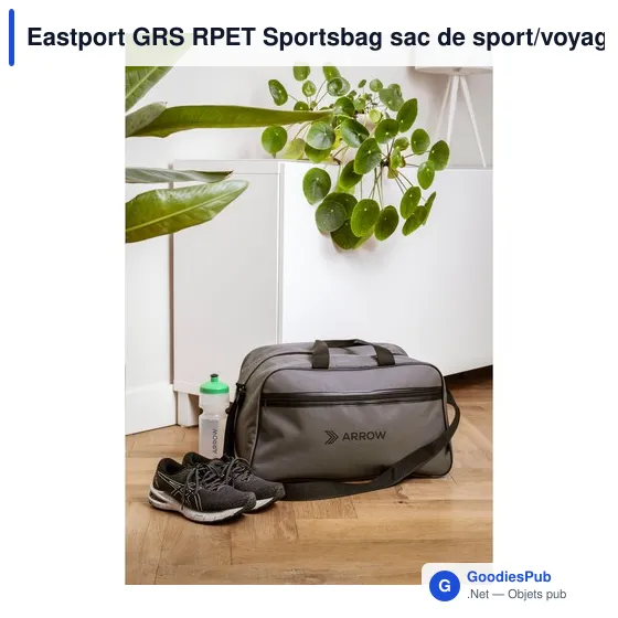 Sac de sport personnalisable Eastport GRS RPET avec logo - Image 11