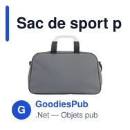 Sac de sport personnalisable Eastport GRS RPET avec logo - Miniature 8