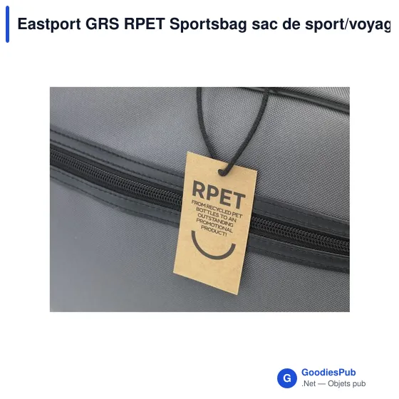 Sac de sport personnalisable Eastport GRS RPET avec logo - Image 9
