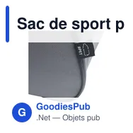Sac de sport personnalisable Eastport GRS RPET avec logo - Miniature 10