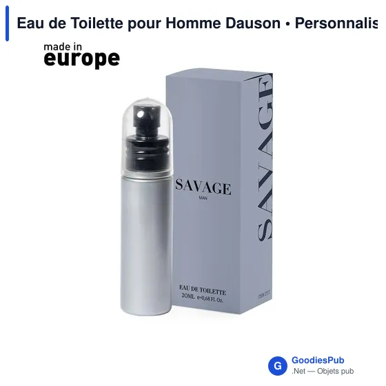 Eau de Toilette pour Homme Dauson personnalisable avec logo - Image 1