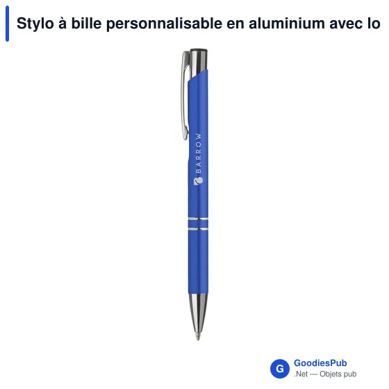 Stylo à bille personnalisable en aluminium avec logo - Ebony Matt - Image 7