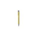 Variante jaune - Stylo à bille personnalisable en aluminium avec logo - Ebony Matt