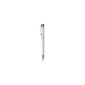 Variante blanc - Stylo à bille personnalisable en aluminium avec logo - Ebony Matt