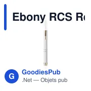 Stylo bille personnalisable en aluminium recyclé avec logo - Ebony RCS - Miniature 2