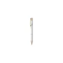 Variante blanc - Stylo bille personnalisable en aluminium recyclé avec logo - Ebony RCS