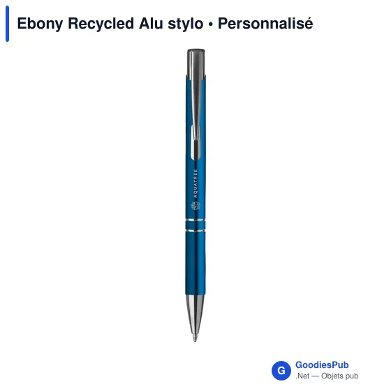 Stylo bille personnalisable en aluminium recyclé avec logo - Image 5